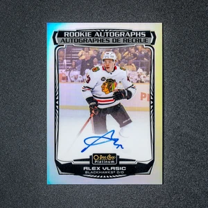 2022-23 O-Pee-Chee Platinum Alex Vlasic Rainbow Rookie Auto RC #R-AV Blackhawks - Picture 1 of 3