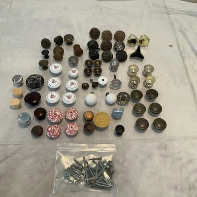 Mixed lot Of 65 — Vintage Drawer Knobs Pulls - Image 1 of 4