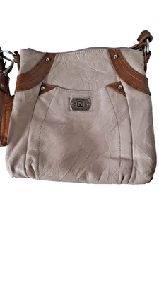 Cartera de hombro cruzada Stone Mountain libro de bolsillo 3 bolsillos exteriores cierre de cremallera Foto 1 de 4