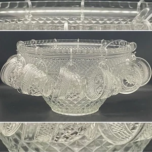 Juego de tazones perforadores Wexford de 26 piezas de vidrio transparente Anchor Hocking años 60 hecho en EE. UU. - Imagen 1 de 22