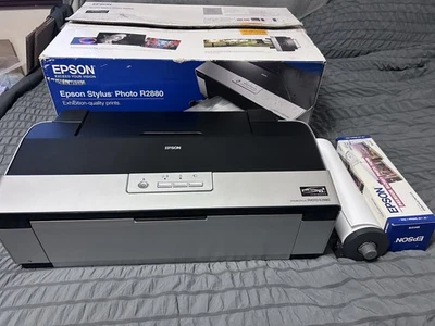 Epson Stylus Photo R2880 Wide Photo Printer For Parts or Repair Read - Image 1 of 4