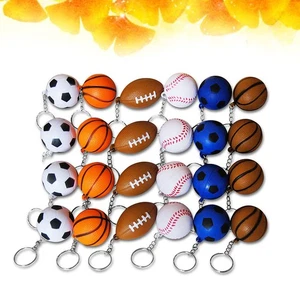  24 Stck. Rugby Basketball Baseball geformte Schlüsselanhänger kreativer Schlüsselhalter einzigartiger Schlüssel - Bild 1 von 11