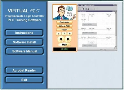 Software de programación de automatización lógica escalera entrenamiento PLC GX DEV curso de aprendizaje Foto 1 de 4
