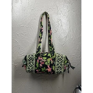 Bolso de Mano Vera Bradley Pequeño Botanica Retirado Primavera 2007 Negro Verde Cartera de Hombro - Imagen 1 de 6