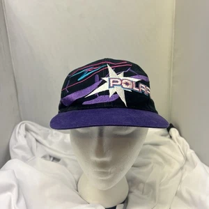 Vintage 90s Polaris Factory Racing SnapBack Embroidered Checkered Retro Hat Cap - Picture 1 of 7