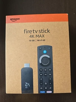 Amazon Fire TV Stick 4K Max Streaming über Wi-Fi 6E, Ambient-TV, neueste Version - Bild 1 von 2
