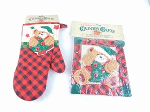 Horno de artesanía vintage Holiday Country Mitt & Poffy - Imagen 1 de 8