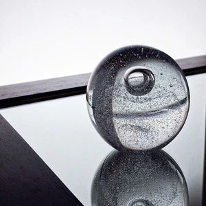 Timo Sarpaneva Iittala Claritas "Mist ball" 1984 unique art glass sculpture - Picture 1 of 9