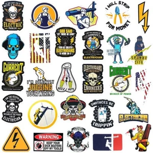 100 Pack ELECTRICIAN WELDER Hard Hat Stickers HardHat Decals Lineman Reddy IBEW - Picture 1 of 9