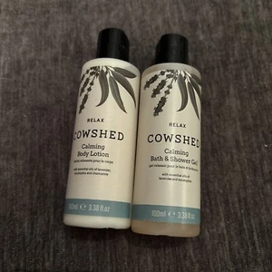 Cowshed RELAX Calming Body Lotion & Calming Bath & Shower Gel Both 100ml - New - Picture 1 of 2
