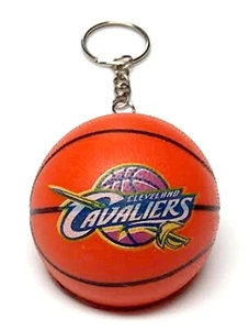 CLEVELAND CAVALIERS NBA MINI 2" ROUND BASKETBALL KEYCHAIN RETIRED 2015 GIFT - Picture 1 of 1