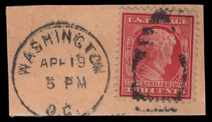 MOMEN: US STAMPS #369 BLUE PAPER USED VF PSE & PF CERTS LOT #89011 - Picture 1 of 4