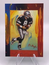 Troy Aikman 1997 Topps Gallery Peter Max #PM 8 Cowboys Sharp!