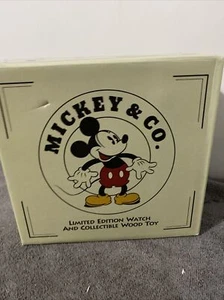 Vintage Fossil Mickey Co Limited Edition Uhr Sammlerstück Holzspielzeug 03414/15000 - Bild 1 von 12
