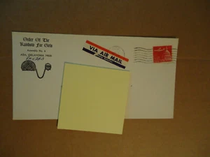 Order of the Rainbow for Girls ADA OK envelope 1965 - Bild 1 von 1