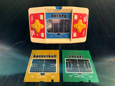TIGER ELECTRONICS PLAYMAKER HANDHELD SPORTS GAME 3 in One,w/ 3 Game Screens Rare
