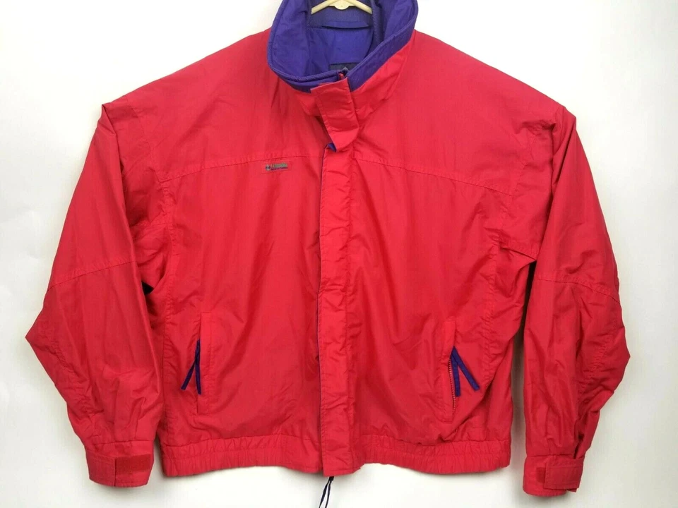 Columbia 1990s Vintage Men’s Red Purple Nylon Bugaboo Jacket Sz XL sportswear - Image 1 of 4