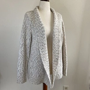Croft & Barrow Wool Acrylic Blend Knit Open Cardigan. Neutral Cream. XL - Picture 1 of 13