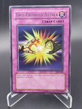 Two-Pronged Attack LOB-061 Rare Unlimited Edition NM Yu-Gi-Oh