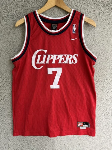 Nike Youth L Lamar Odom #7 LA Los Angeles Clippers Red Jersey Sewn Cover