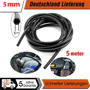 5M Unterdruckschlauch 5mm ID Unterdruck Schlauch Silikon Vacuum Hose Schwarz TOP - Bild 1 von 8