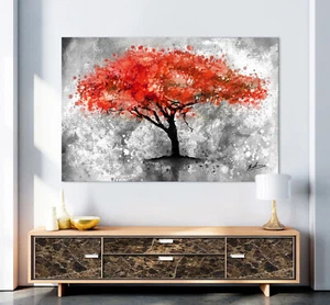 Leinwand Bild Baum Abstrakt Wandbilder XXL Wohnzimmer Max. 150x100x4cm  4842A - Bild 1 von 8