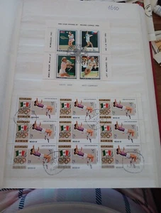BLOQUE DE SELLOS POSTALES (MBJJ1610) COREA/AJMAN SPORT - Imagen 1 de 1