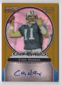 2006 Bowman Sterling Gold Rookie Autographs Cody Hodges Auto 114/900 Tennessee