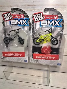 Tech Deck BMX Freestyle Hits Finger Bike with Freestyle Obstacle. 2 Pack - Picture 1 of 12