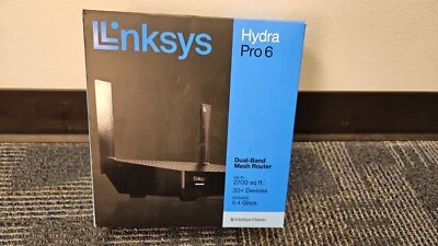 LInksys Hydra Pro 6 Dual-Band Mesh Router AX5400 Open Box - Image 1 of 4
