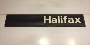 Leeds Bus Blind 1 Vintage Linen 1977- Halifax - Picture 1 of 1