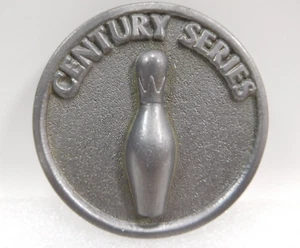 Vintage Bowling Pin Medal Token Award Coin Century Series Bowling Metal - Picture 1 of 4