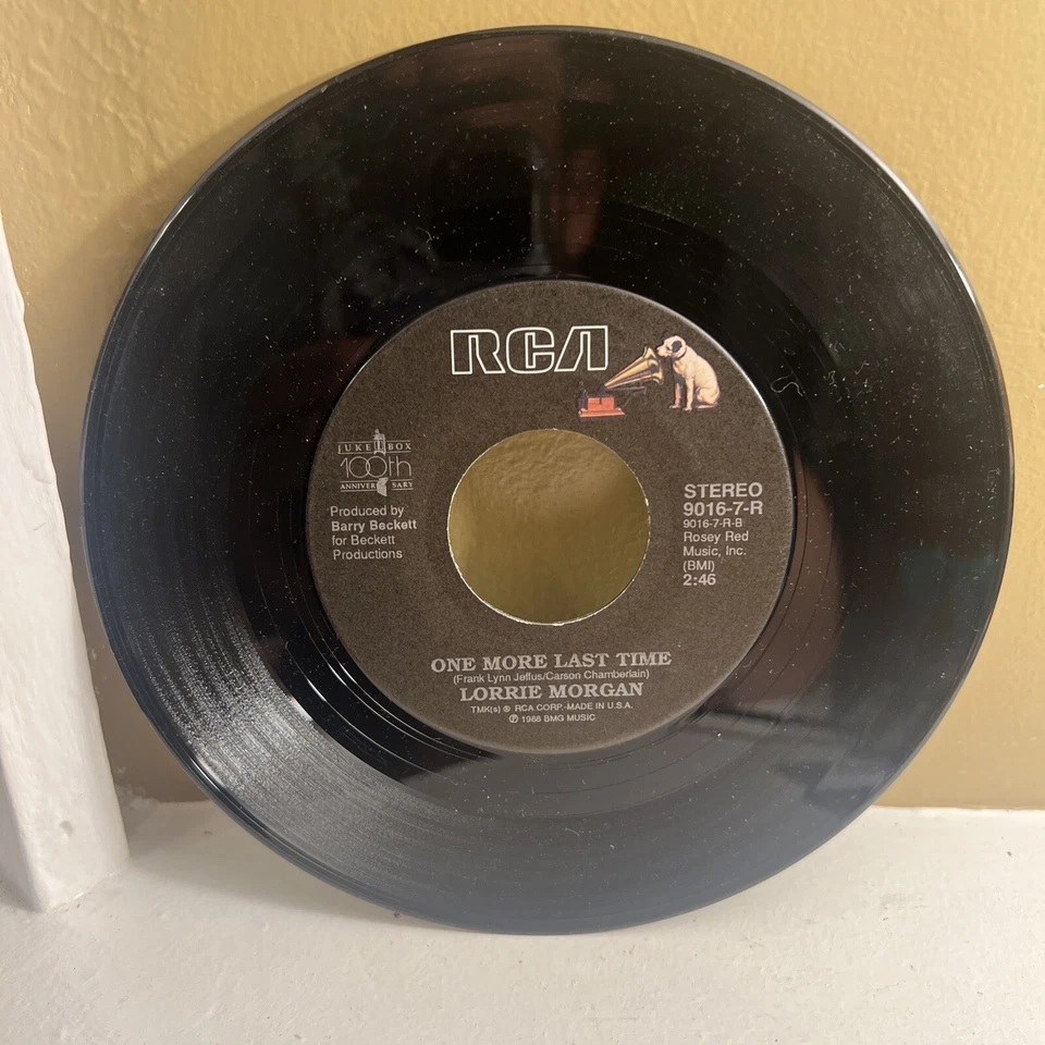 Lorrie Morgan One More Last Time / Out Of Your Shoes  Vinyl 45 RPM - Image 1 of 1
