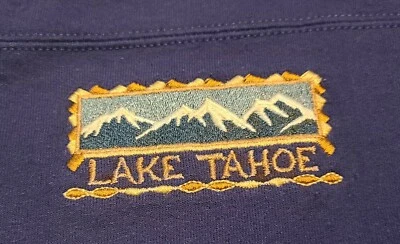 Sudadera De Colección Años 80 90 Lake Tahoe CA NV Púrpura Bordada S/M (medidas L) Foto 1 de 4