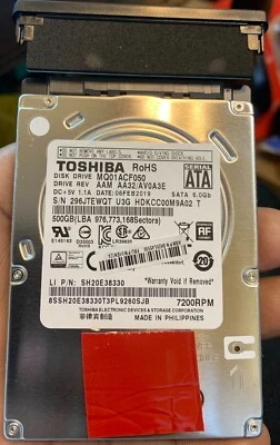 Toshiba 500GB Portable External Hard Drive, Black case USB cable included - Image 1 of 4