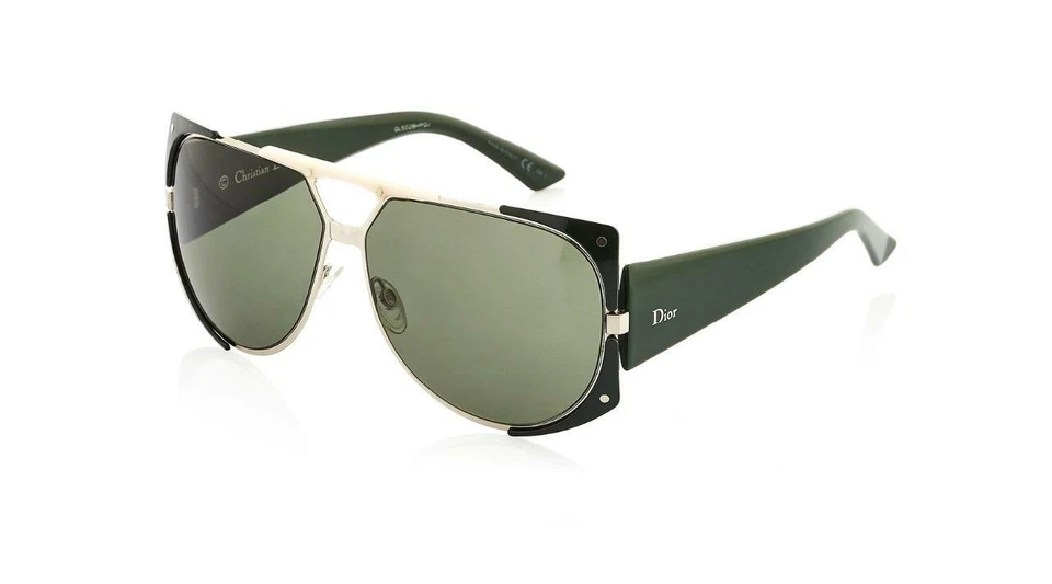 Gafas de sol Christian Dior Enigmatic PGD 85 verde oscuro plateado sombras Foto 1 de 1