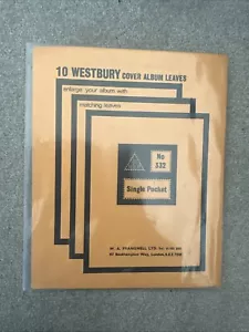 STAMPS - 9 x WA PRANGNELL ( WESTBURY) COVER ALBUM LEAVES - NO 332 - EX HC ITEM - Picture 1 of 2