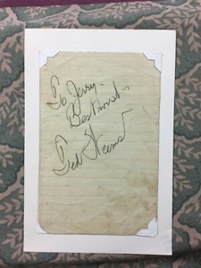 Ted Weems - Hut Karo Honig - Raging Bull - Mann aus Oklahoma - Autogramm  - Bild 1 von 2