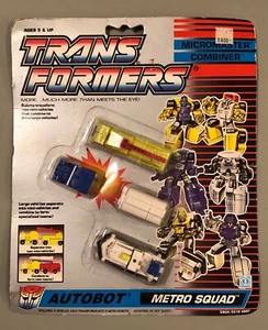 VINTAGE HASBRO TRANSFORMERS G1 MICROMASTER COMBINER AUTOBOT METRO SQUAD BLISTER - Picture 1 of 7