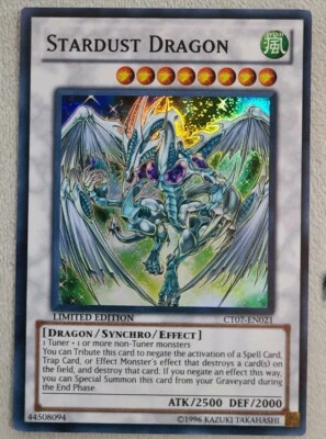 Stardust Dragon CT07-EN021 Super Rare Limited Edition Yugioh NM - Image 1 of 2