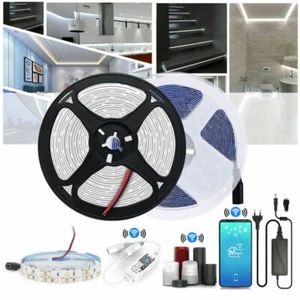 12V LED Kaltweiß Stripe Streifen WIFI Conroller Netzteil 60/120leds Super Hell - Bild 1 von 18