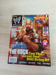 WWE Magazine Mar. 2012 The Rock Cvr 4 Of 4 Used VF Wrestlmania - Picture 1 of 2