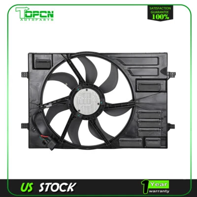 Electric Radiator Cooling Fan Assembly Fits VOLKSWAGEN GTI 2015-2020 JETTA 2019 Foto 1 de 4
