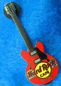 PIN Hard Rock Café AUSTIN TEX ROJO NÚCLEO DE 6 CUERDAS ROJO GIBSON ES 335 SERIE GUITARRA - Imagen 1 de 1