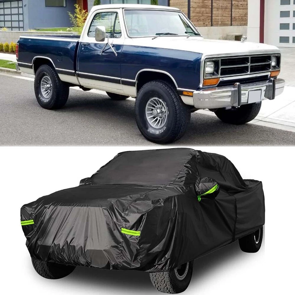 Cubierta de camioneta de 2 puertas impermeable al polvo UV personalizada para camioneta Dodge D300 D350 Foto 1 de 4