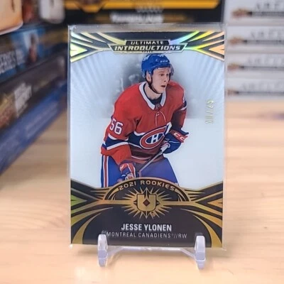 Jesse Ylonen 2021-22 Ultimate Collection Ultimate Introduction Black /25 Habs - Image 1 of 2