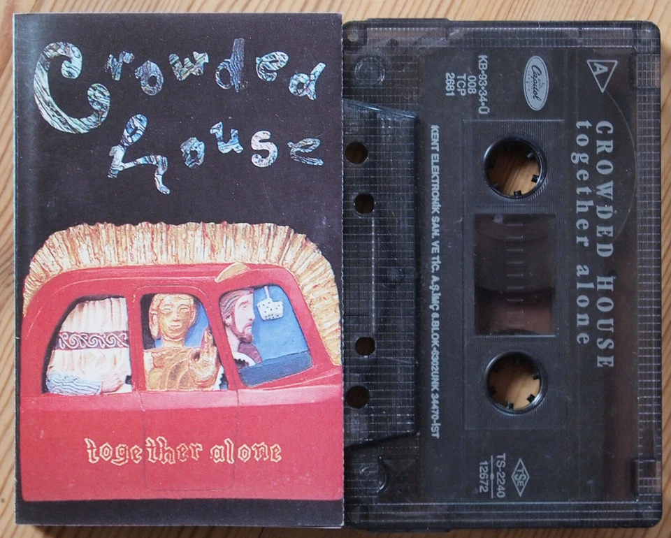 CROWDED HOUSE - TOGETHER ALONE (CAPTOL TCP2681) 1993 TURKEY CASSETTE TAPE VG+ - Image 1 of 3