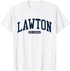 Lawton Oklahoma OK College University Style Navy T-Shirt Hoodie - Picture 1 of 11