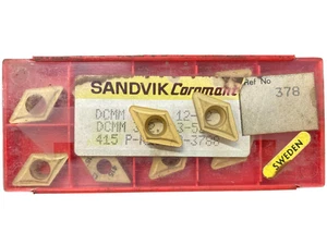 (10 Pcs) Sandvik DCMM 3(2.5)3-52 Grade: 415 Carbide Inserts - Picture 1 of 1