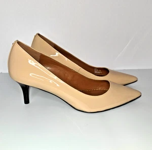 Coach Schuhe Pumps Stiletto spitzer Absatz nude Leder Größe Damen 8 US (38,5 EU) - Bild 1 von 10